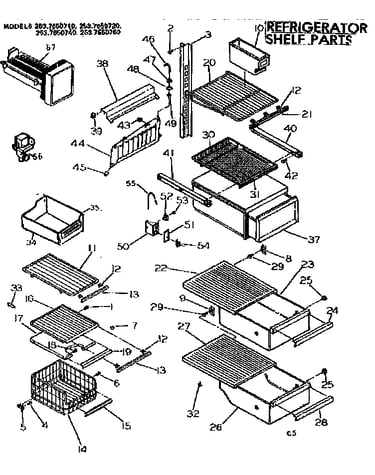 Shelf parts