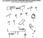 Kenmore 2537650720 ice maker & water dispenser installation parts diagram