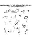 Ice maker & water dispenser installation parts