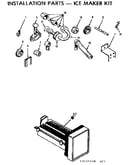 Installation parts - ice maker kit