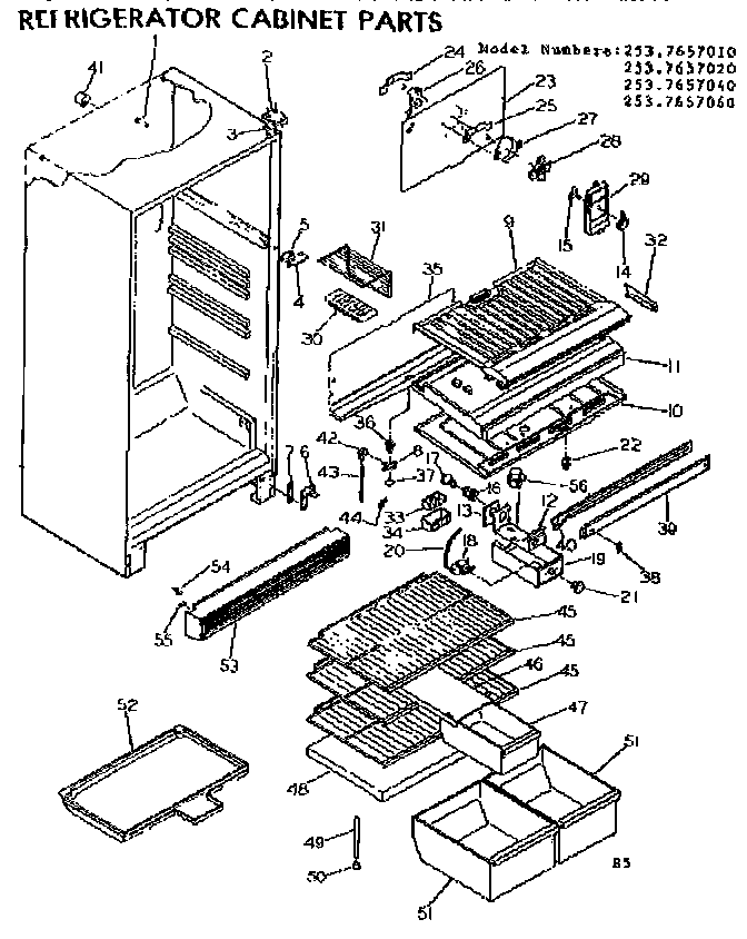 Cabinet parts
