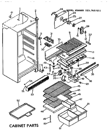 Cabinet parts