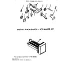 Kenmore 2537657011 installation parts-ice maker kit diagram