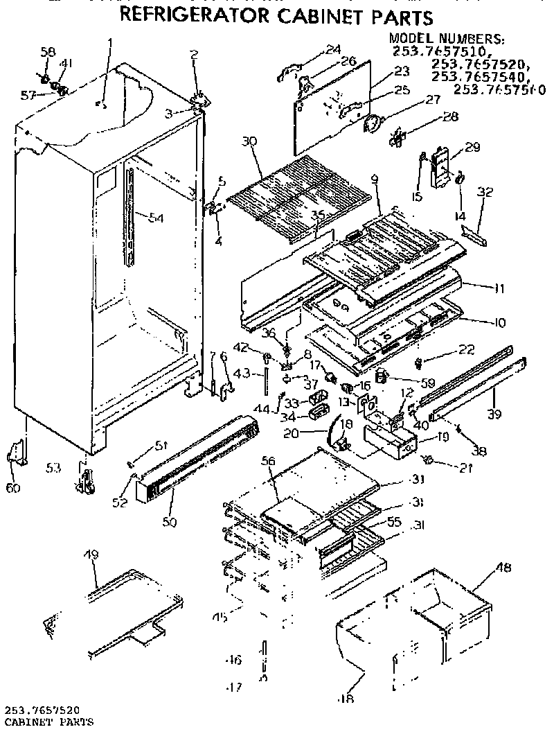 Cabinet parts