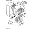 Kenmore 2537659020 cabinet parts diagram