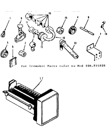 Installation parts-ice maker kit