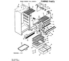 Kenmore 2537659011 cabinet parts diagram