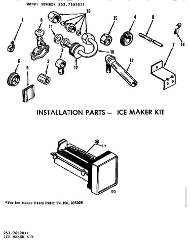 Ice maker kit