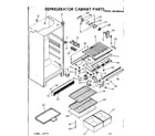 Kenmore 2537667010 cabinet parts diagram