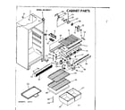 Kenmore 2537667011 cabinet parts diagram
