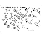 Kenmore 2537667011 installation & ice maker parts diagram