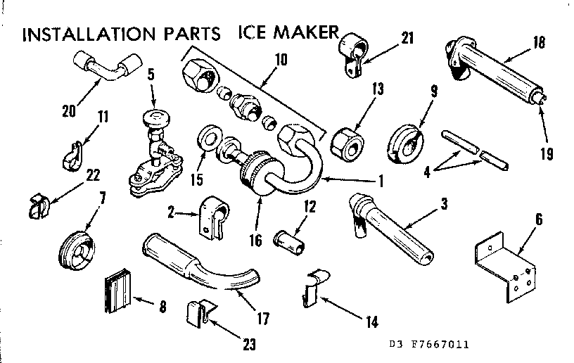 Installation & ice maker parts