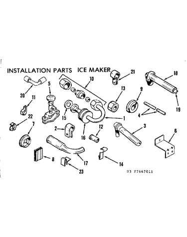 Installation & ice maker parts