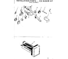 Kenmore 2537669010 installation parts - ice maker kit diagram