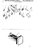 Installation parts - ice maker kit