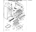 Kenmore 2537669011 cabinet parts diagram