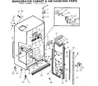 Kenmore 2537670720 cabinet & air handling parts diagram