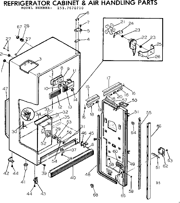 Cabinet & air handling parts