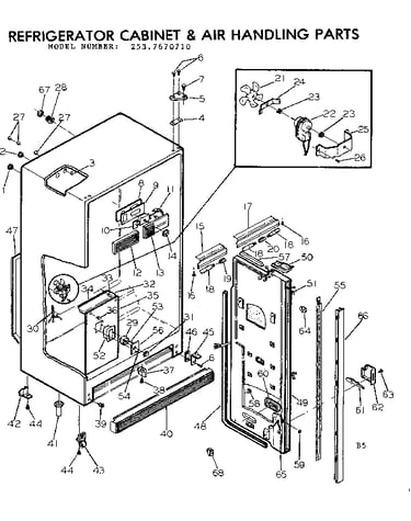 Cabinet & air handling parts