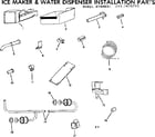 Kenmore 2537670740 ice maker & water dispenser installation parts diagram