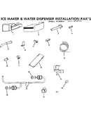 Ice maker & water dispenser installation parts