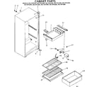Kenmore 2537673250 cabinet parts diagram
