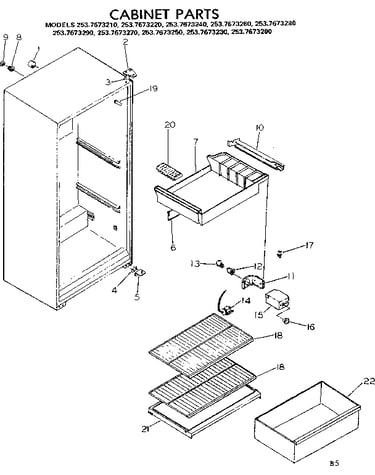 Cabinet parts