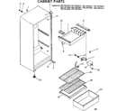 Kenmore 2537673271 cabinet parts diagram