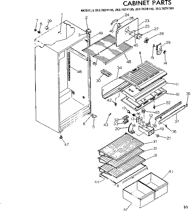 CABINET PARTS