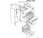 Kenmore 2537674160 cabinet parts diagram