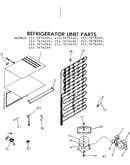 Refrigerator unit parts