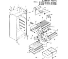 Kenmore 2537674540 cabinet parts diagram
