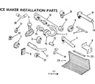 Kenmore 2537674541 ice maker installation parts diagram