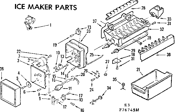 Ice maker parts
