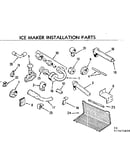 Ice maker installation parts