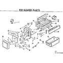 Kenmore 2537674650 ice maker parts diagram