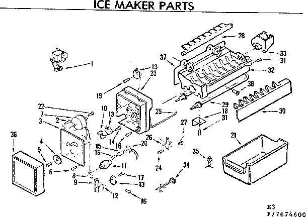 Ice maker parts