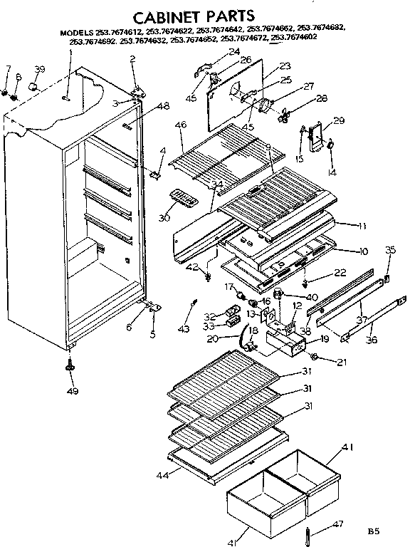 CABINET PARTS