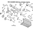 Kenmore 2537674612 ice maker installation parts diagram