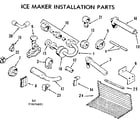 Kenmore 2537674651 ice maker installation parts diagram