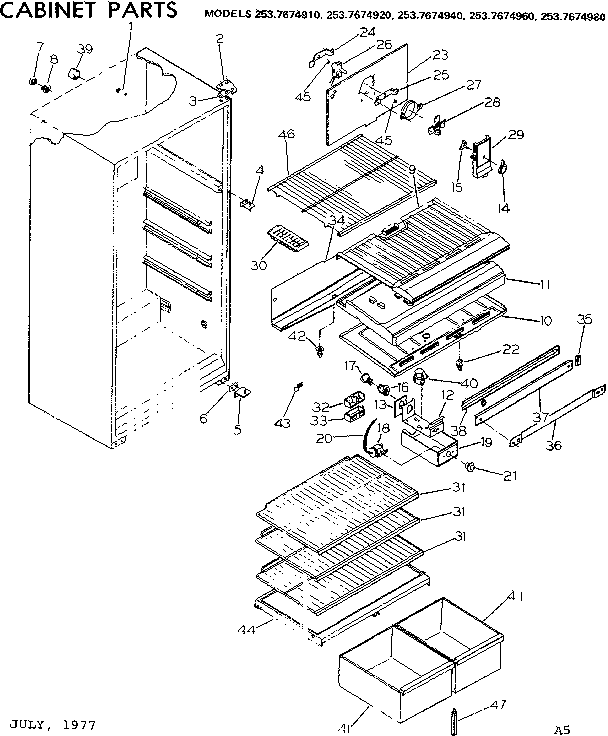 CABINET PARTS