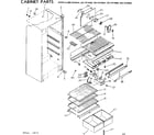 Kenmore 2537674960 cabinet parts diagram