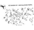 Kenmore 2537676360 icemaker kit/installation parts diagram