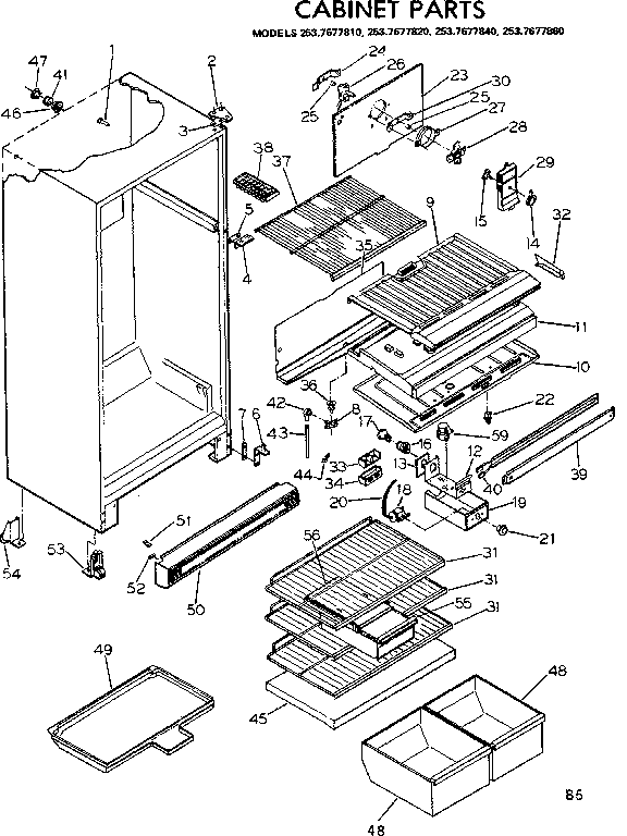 CABINET PARTS