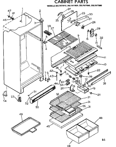 Cabinet parts