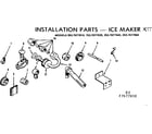 Kenmore 2537677810 installation parts-ice maker kit diagram