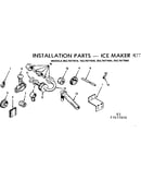 Installation parts-ice maker kit