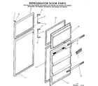 Kenmore 2537682250 refrigerator door parts diagram