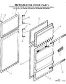 Refrigerator door parts