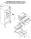 Refrigerator cabinet parts